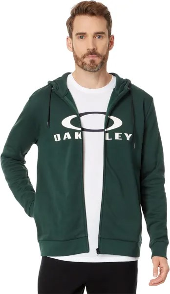 Худи Oakley Bark Full Zip Hoodie 2.0, цвет Hunter Green/Arctic White