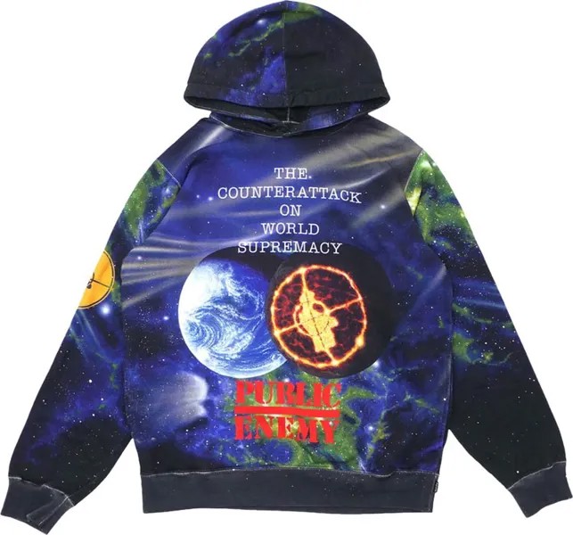 Толстовка Supreme x Undercover x Public Enemy Hooded Sweatshirt 'Multicolor', разноцветный