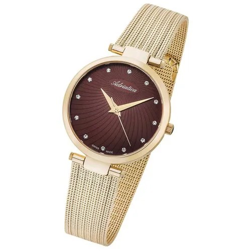 Наручные часы Adriatica Ladies 73964, коричневый, желтый