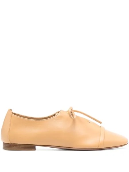 Malone Souliers лоферы Jean Flat со шнуровкой, нейтральный цвет