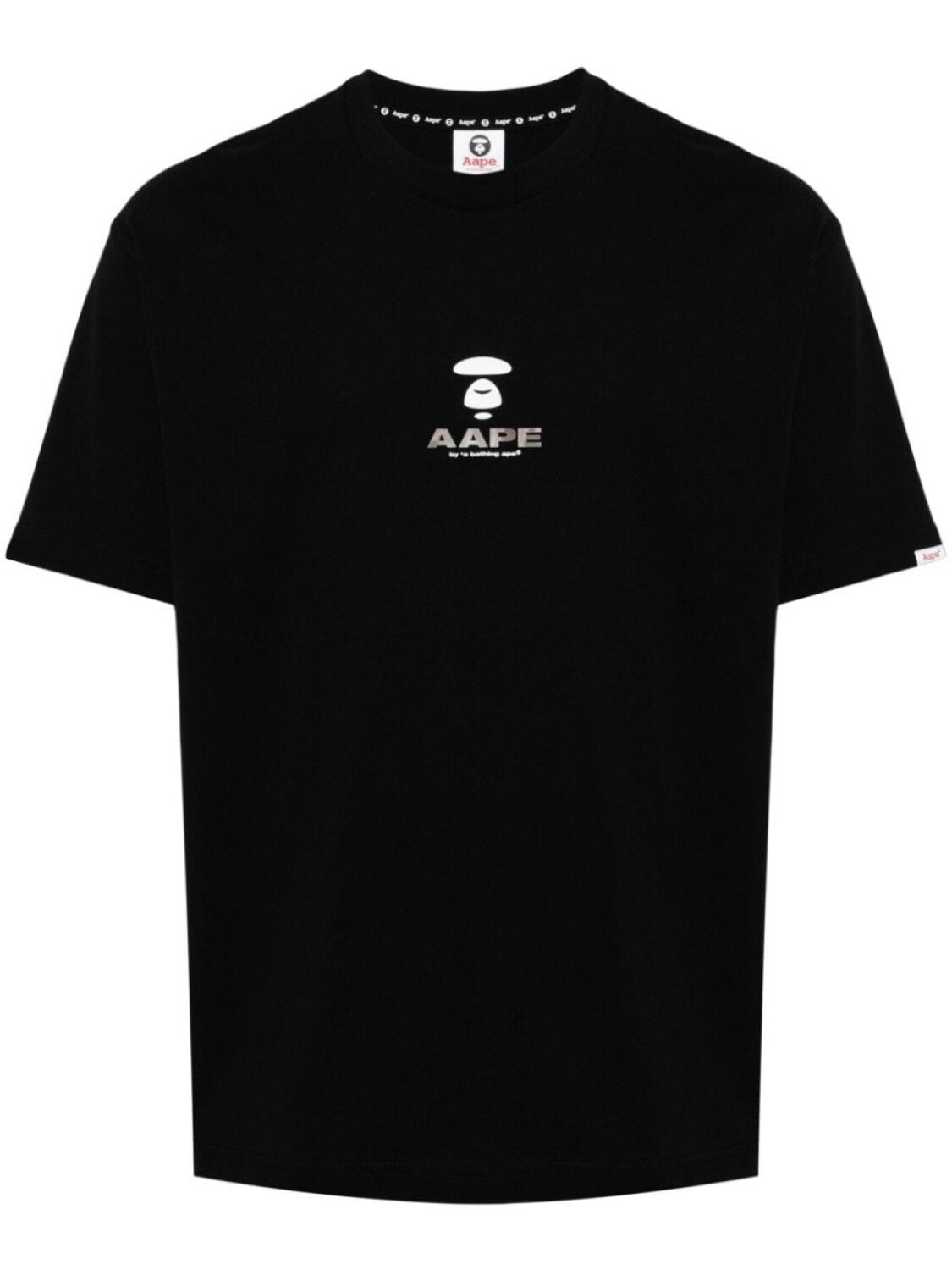 Футболка с логотипом AAPE BY *A BATHING APE, черный