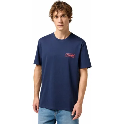 Футболка Wrangler, размер XXL, синий