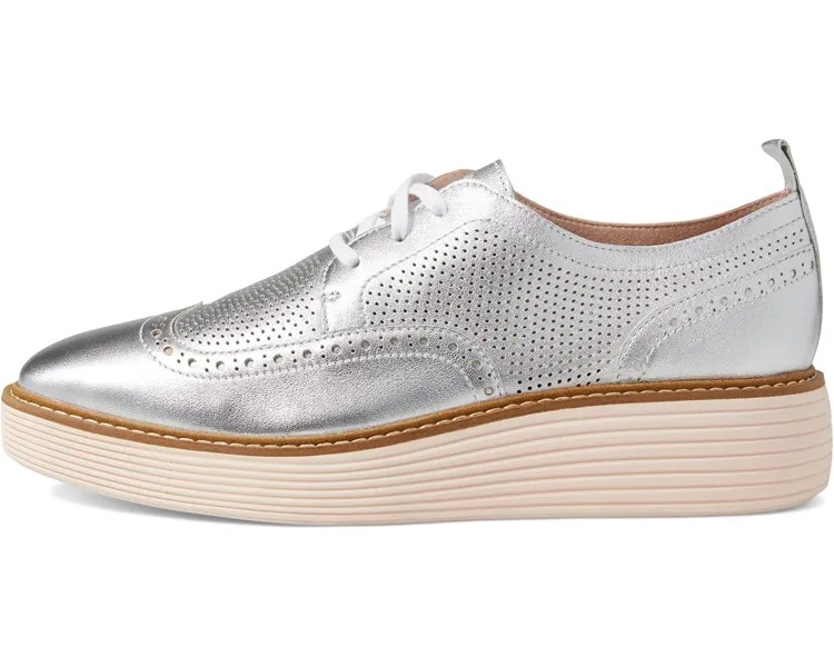 Оксфорды Originalgrand Platform Wing Tip Oxford Cole Haan, серебряная талька