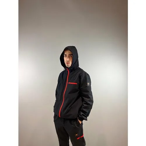 Костюм ellesse , размер M , черный, красный