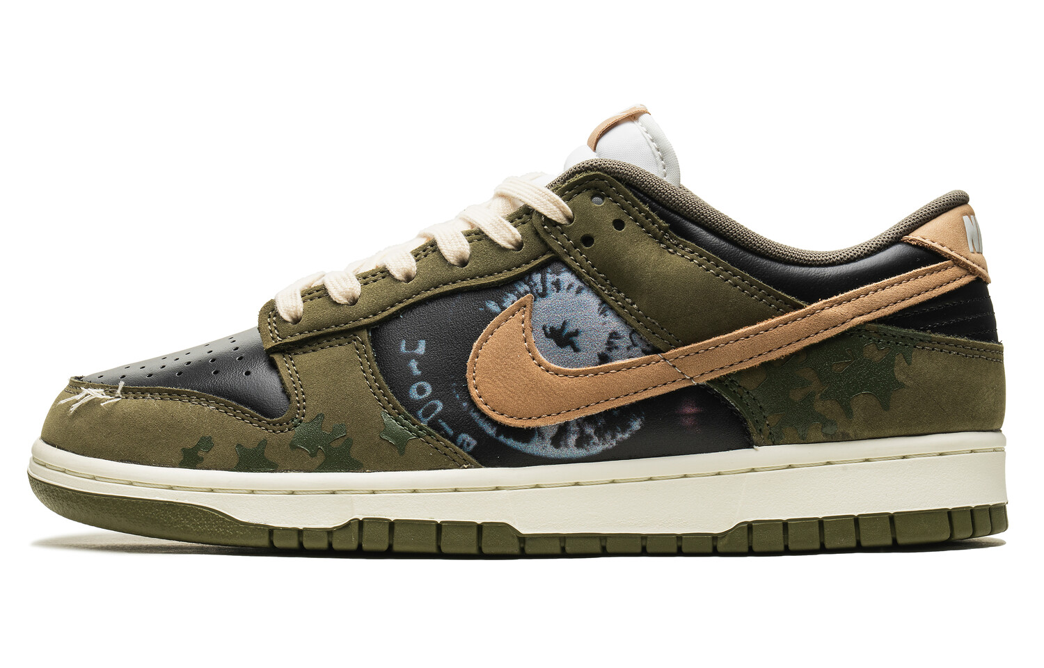 Кроссовки Nike Dunk Skateboarding Shoes Unisex Low-top Green, хаки