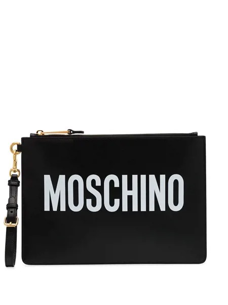Moschino клатч с логотипом