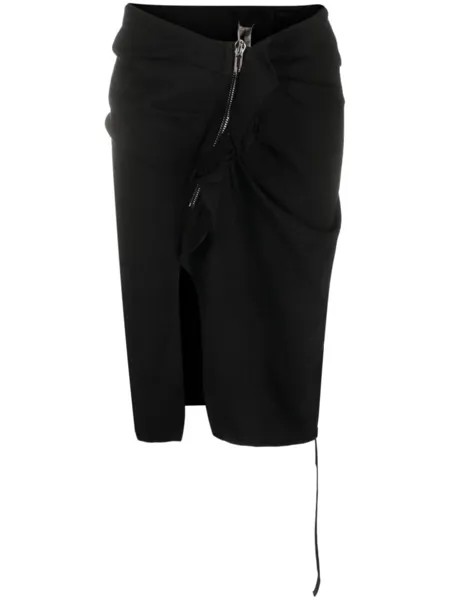 Rick Owens DRKSHDW юбка-карандаш с молнией, черный