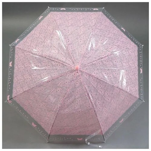 Мини-зонт полуавтомат, 8 спиц, мультиколор