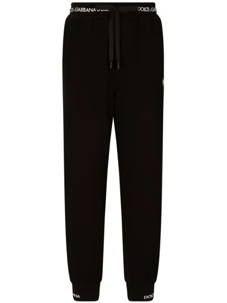 Dolce & Gabbana спортивные брюки с логотипом, черный