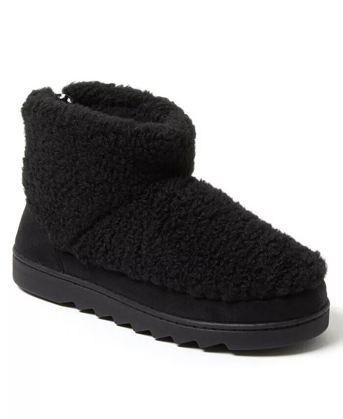 Женские тапочки Whitney Teddy Bootie Dearfoams, черный