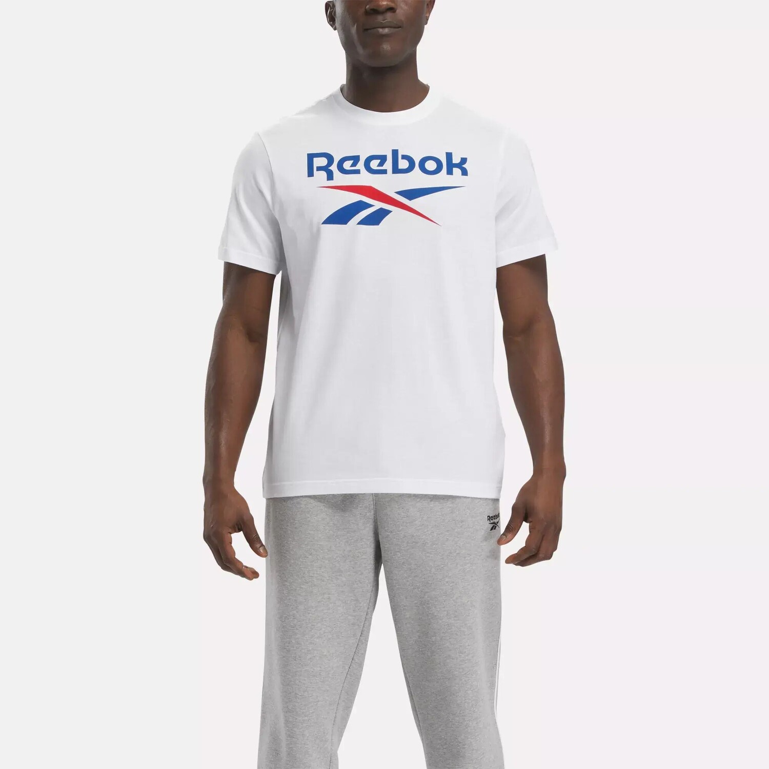 Футболка с большим сложенным логотипом Identity Reebok, белый