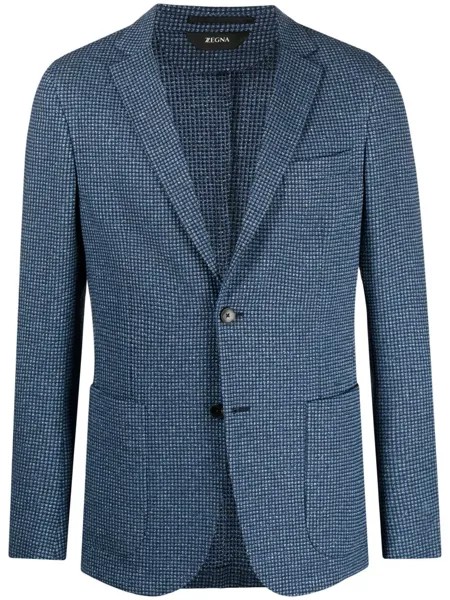 Z Zegna однобортный пиджак в клетку