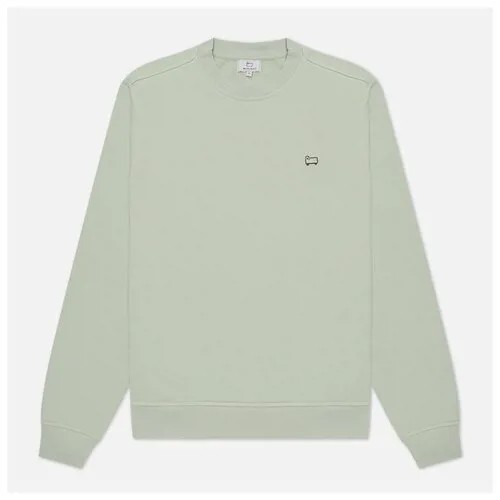 Мужская толстовка Woolrich Light Classic Crew Neck зелёный, Размер S