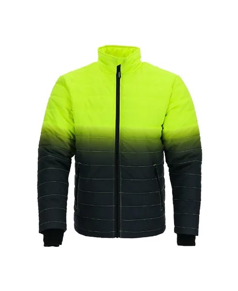 Мужская утепленная стеганая куртка повышенной видимости RefrigiWear, зеленый