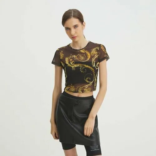 Топ Versace Jeans Couture, размер M, черный