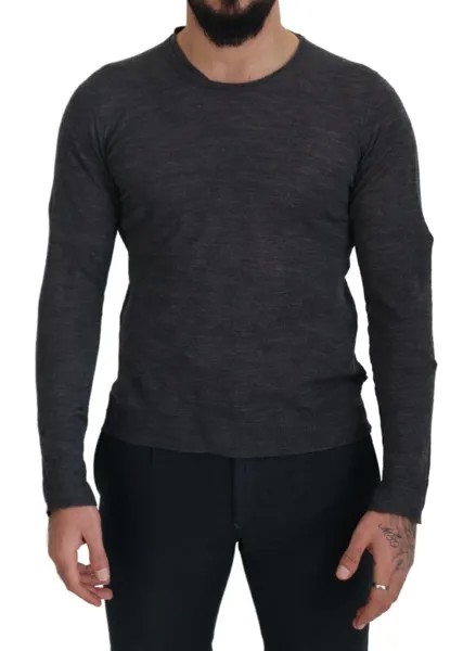 CNC COSTUME NATIONAL свитер мужской серый пуловер с круглым вырезом IT48/US38/M рекомендуемая цена 250 долларов США