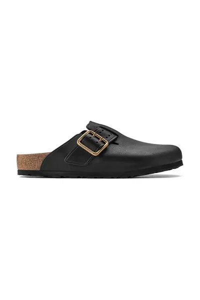 Кожаные шлепанцы Boston Bold Gap Birkenstock, черный
