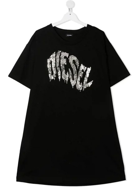 Diesel Kids платье-футболка с логотипом