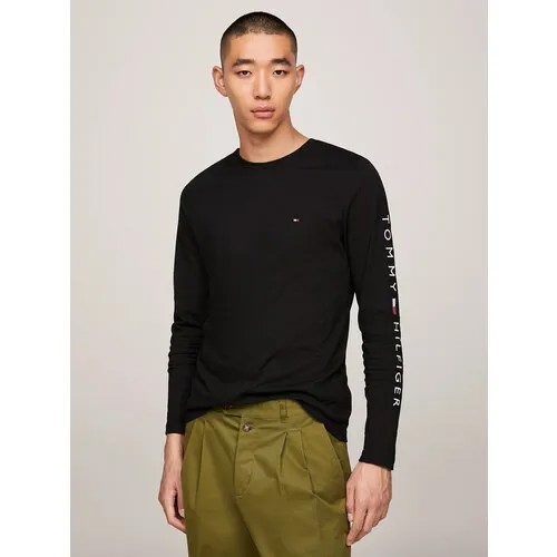Лонгслив TOMMY HILFIGER, размер XL, черный
