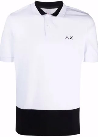 Sun 68 рубашка поло в стиле колор-блок с логотипом