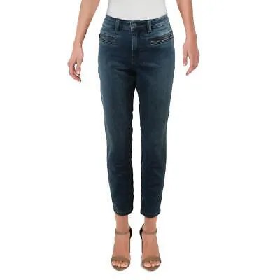 Укороченные джинсы-скинни We The Free Womens Jet Blue Denim с низкой посадкой 24 BHFO 4642