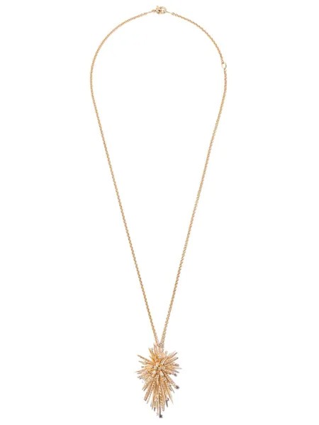 David Yurman 18kt yellow gold Supernova diamond pendant necklace