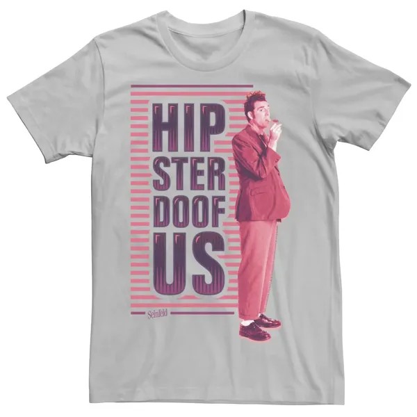 Мужская футболка с плакатом Seinfeld Hipster Doofus Licensed Character