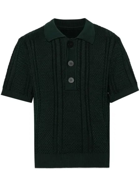 Jacquemus рубашка поло Le Polo Belo, зеленый