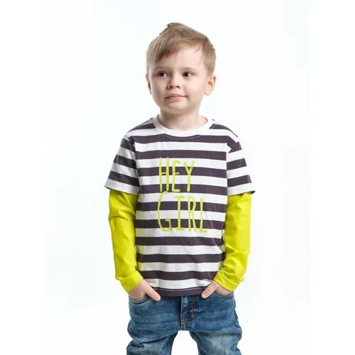 Лонгслив Mini Maxi, хлопок, размер 110, мультиколор