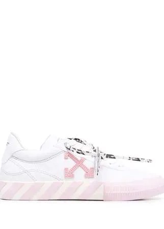 Off-White кеды на вулканизированной подошве с логотипом