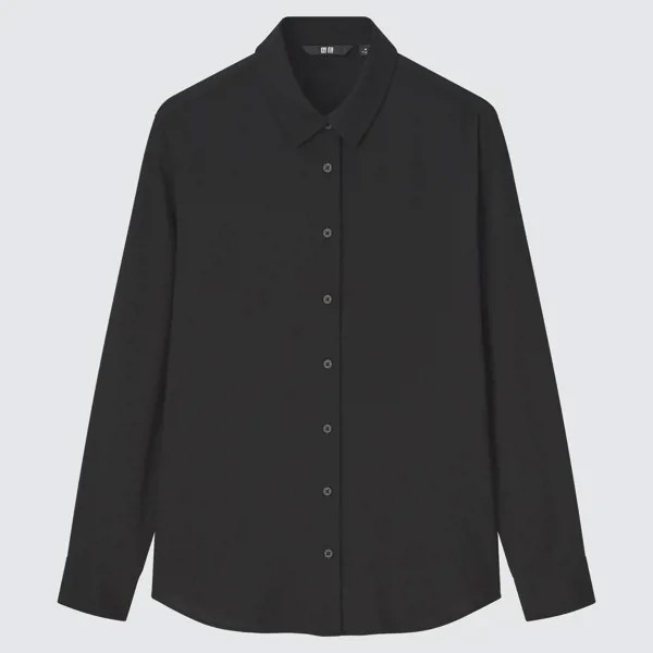 Рубашка женская UNIQLO 445445COL09 черная XS (доставка из-за рубежа)