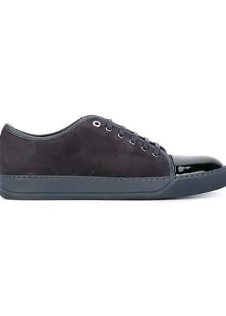 LANVIN кеды с лакированным носком