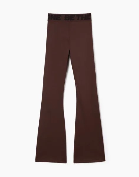 Спортивные брюки женские Gloria Jeans GSB000108 коричневые S/164