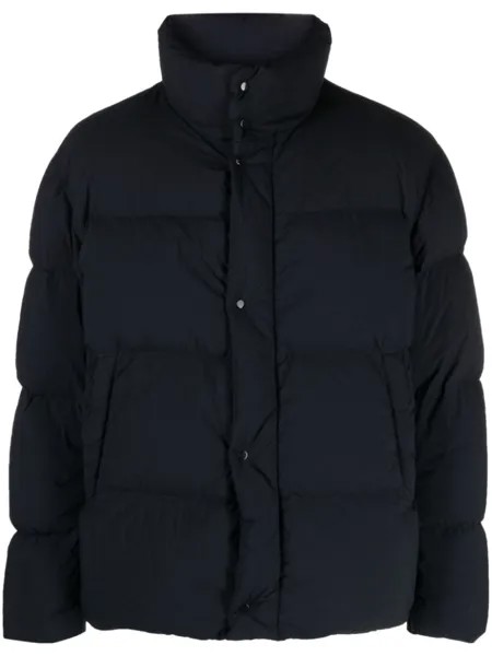 Ten C press-stud down puffer jacket, синий