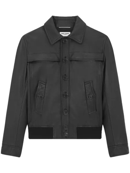 Saint Laurent куртка на пуговицах, черный