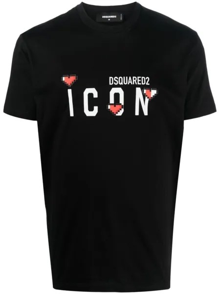 Dsquared2 Icon logo-print T-shirt, черный