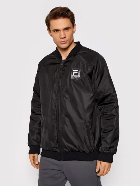 Бомбер стандартного кроя Fila, черный