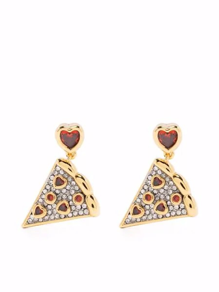 Kate Spade серьги-подвески Pizza My Heart