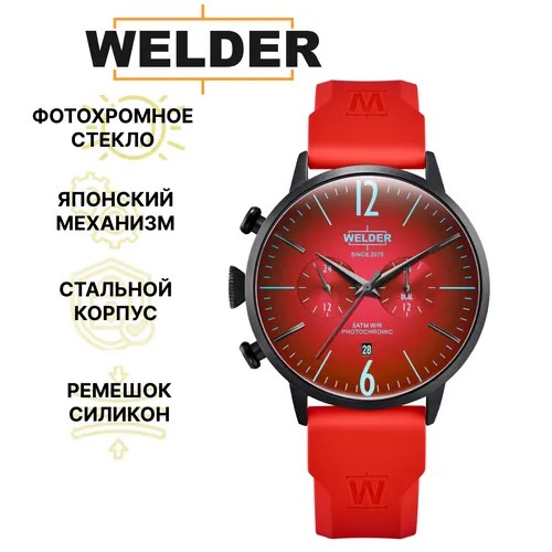 Наручные часы Welder WWRC520, красный, черный