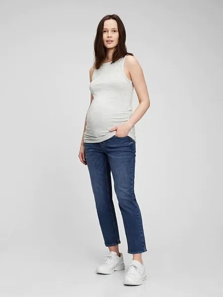 Свободные джинсы 90-х с полной панелью Gap Maternity True Waistband и шорты Washwell 8