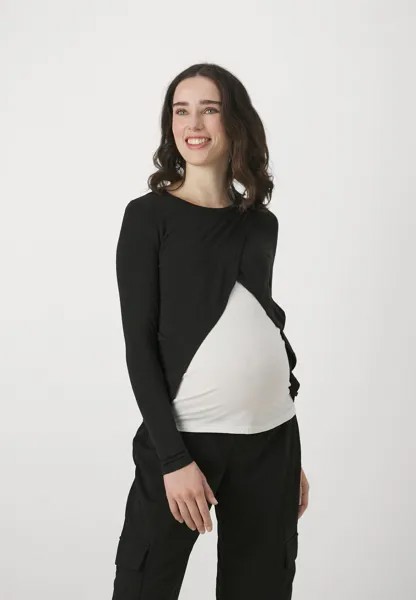 Блуза с длинными рукавами VMMLALOU Vero Moda Maternity, черный