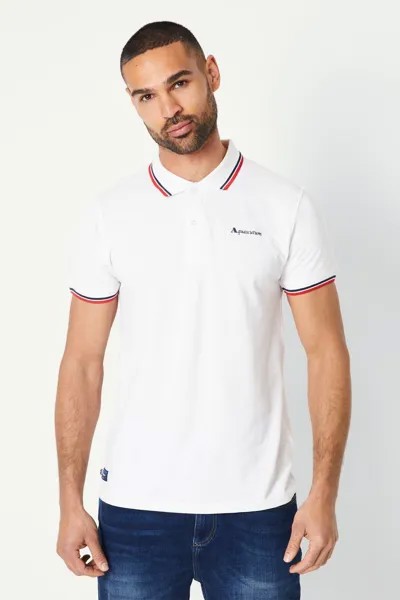 Поло Active с кончиками белого цвета Debenhams, белый