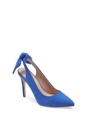 Женские кожаные туфли-лодочки BCBGENERATION Blue Bow Henaya Toe Stiletto Slip On 7.5