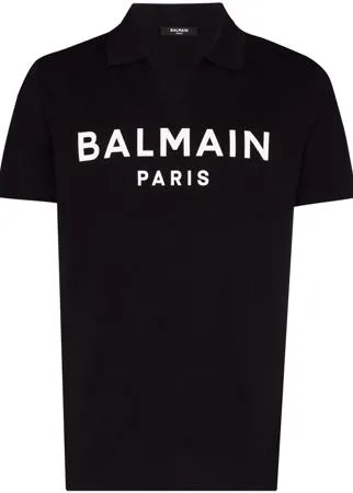 Balmain рубашка поло с логотипом