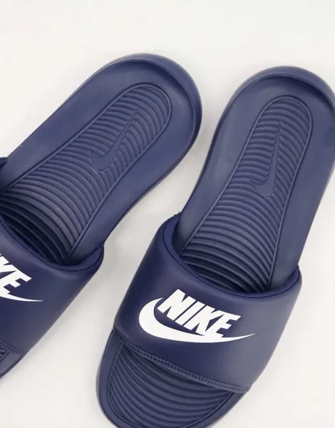 Темно-синие шлепанцы Nike Victori One