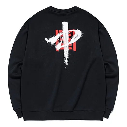Толстовка Men's ANTA Training Series Fleece Lined Loose Pullover Round Neck Long Sleeves Black, черный