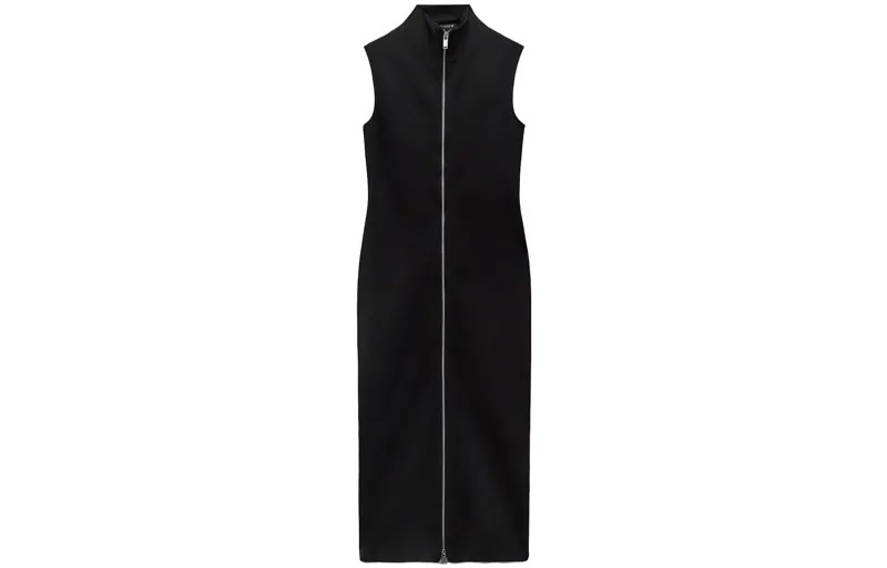 Платье без рукавов женское черное Zara
