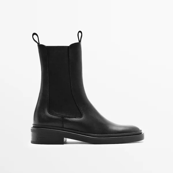 Зимние ботинки 2021, женская обувь, Черные Ботинки Martin из натуральной коровьей кожи, английская Мода, короткие ботинки челси на толстой подошве Botas Feminina