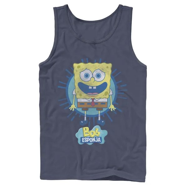 Мужская майка Nickelodeon SpongeBob SquarePants Bob Rays с испанским рисунком и рисунком