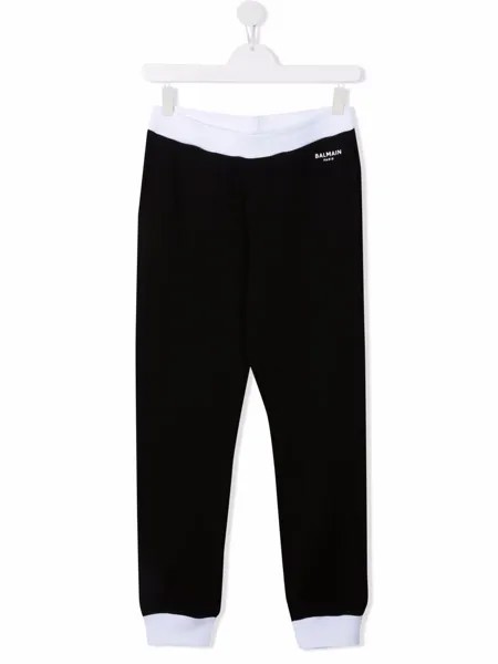 Balmain Kids спортивные брюки с логотипом